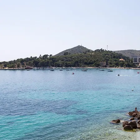 Villa Mirjana - One Bedroom Apartment With Terrace And Sea View Naran A ムリニ